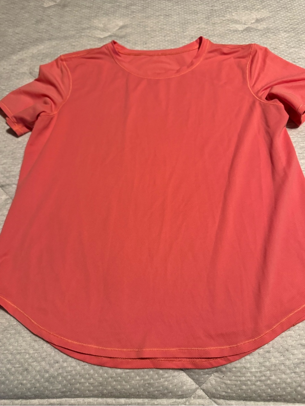 Lululemon Women's Coral Short-Sleeve Crew Neck Top